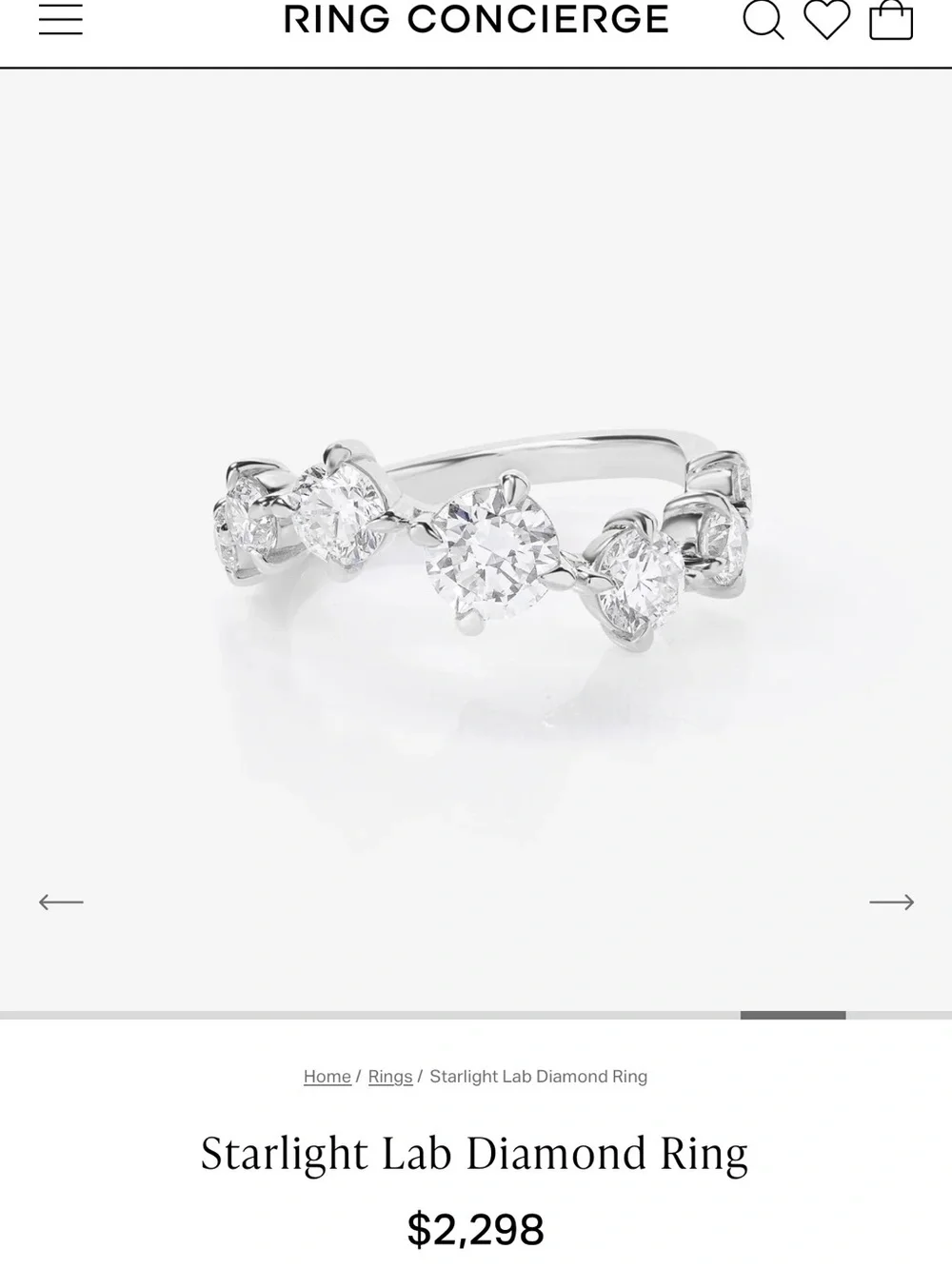 Ring Concierge lab diamond ring
